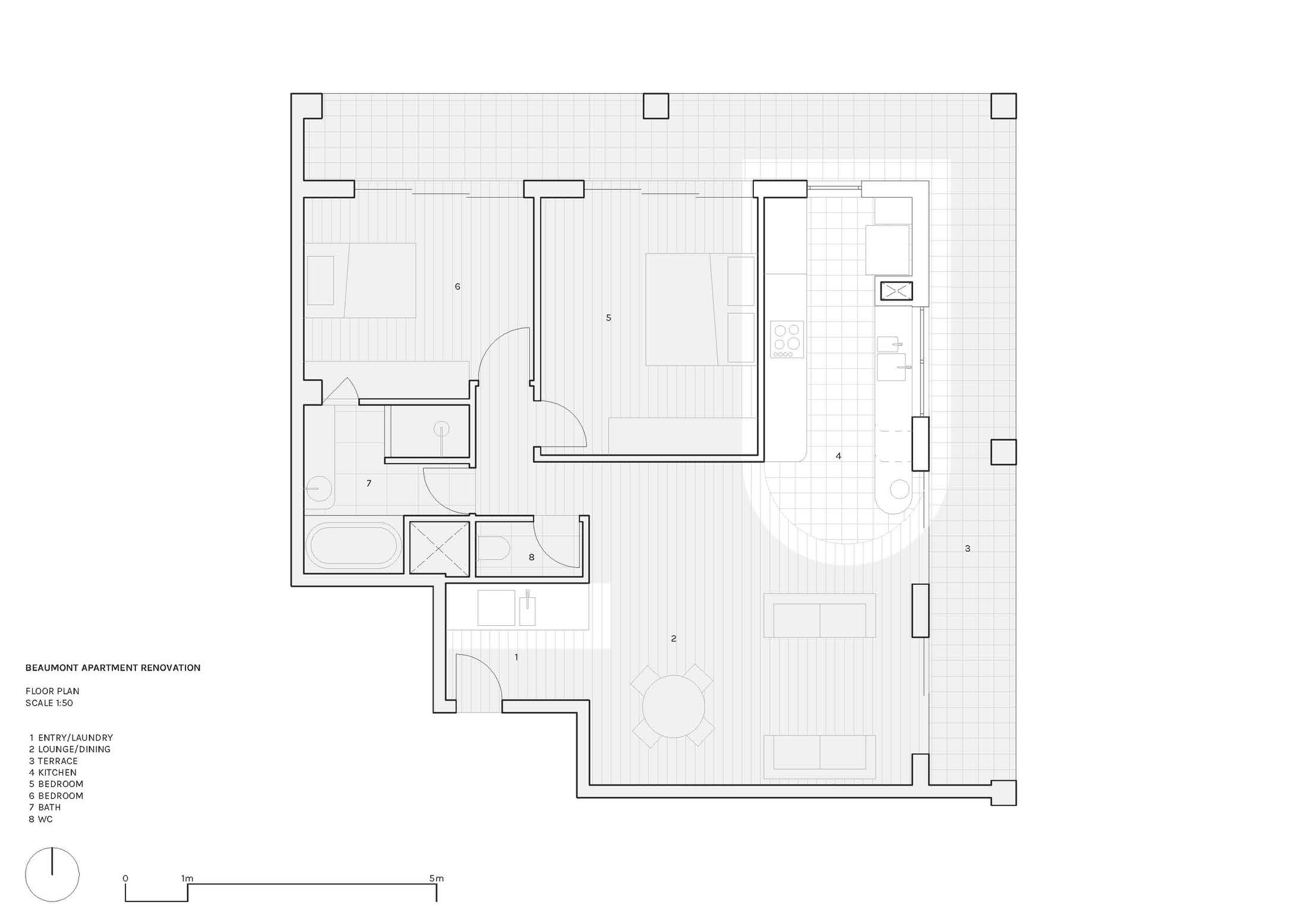 复古现代风公寓翻新 · 贝蒙特公寓改造丨澳大利亚布里斯班丨KIN Architects-21