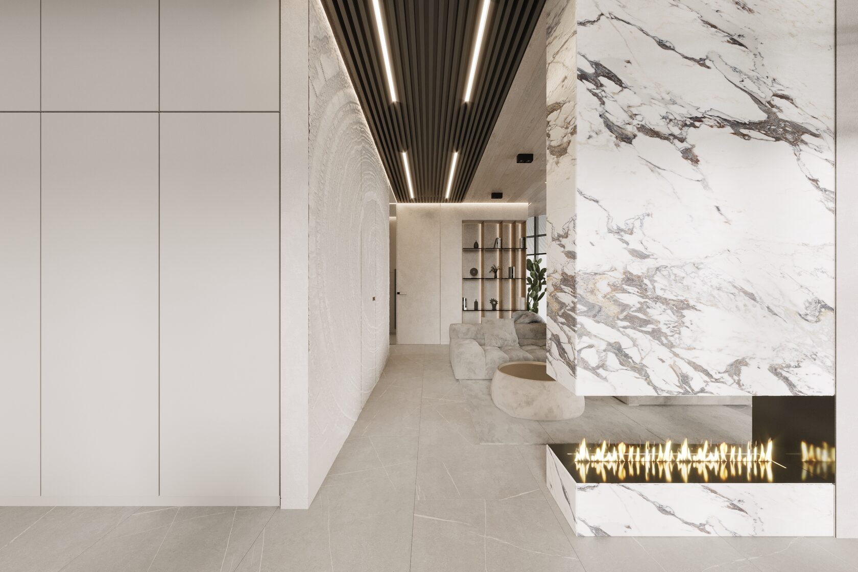 86㎡中性色系公寓设计 既高级又优雅！-6