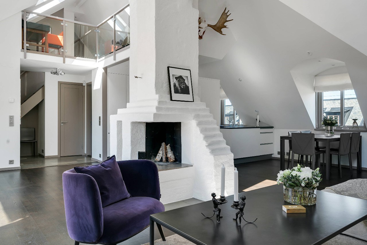 斜屋顶难驾驭丨106㎡ 的阁楼 这样设计就很好-2