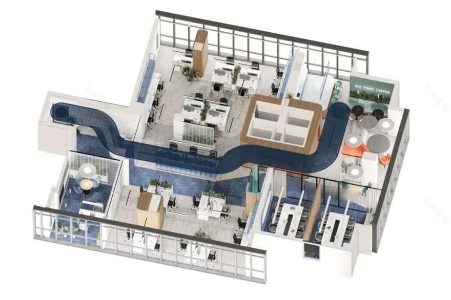Syscom Engineering索非亚办公室:蓝色美学丨保加利亚丨SOFT CASE STUDIO-26