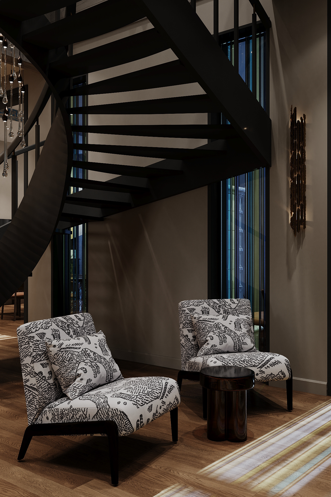 图拉地区带俄罗斯风格元素的现代风格住宅可视化丨俄罗斯图拉-16