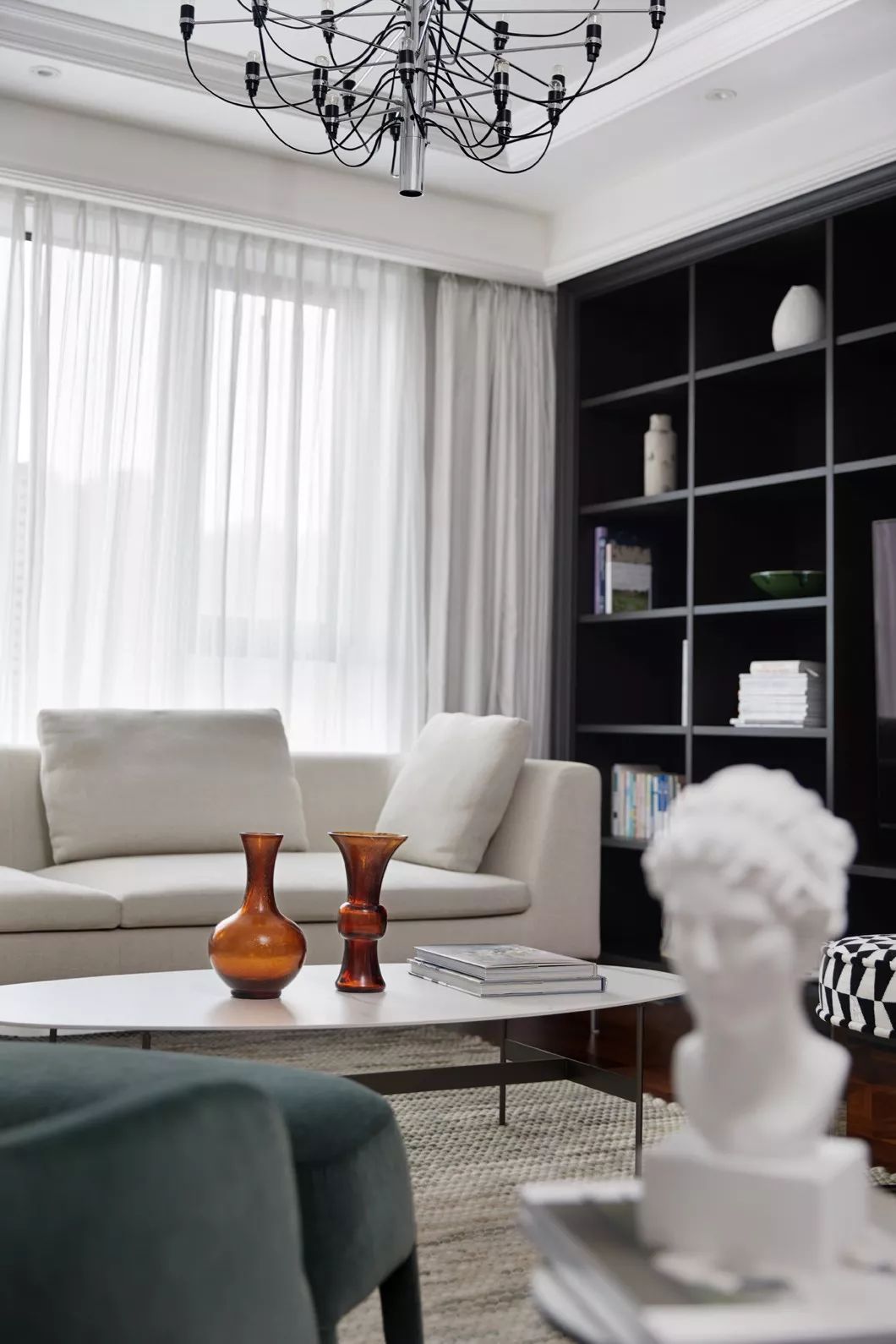 宁波 260㎡高雅轻奢风美墅,珍珠白++ 木作棕超凡脱俗高级感-18