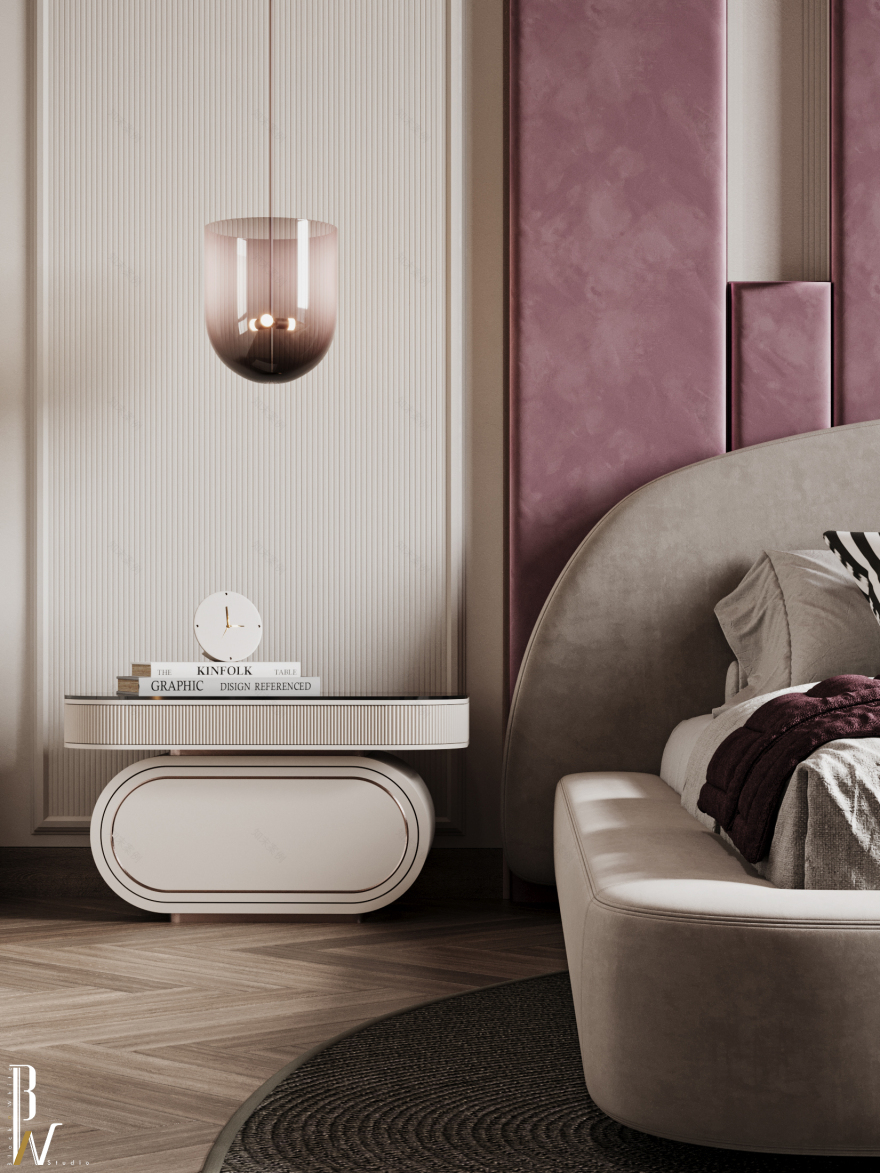 女孩卧室设计丨Black N White-26