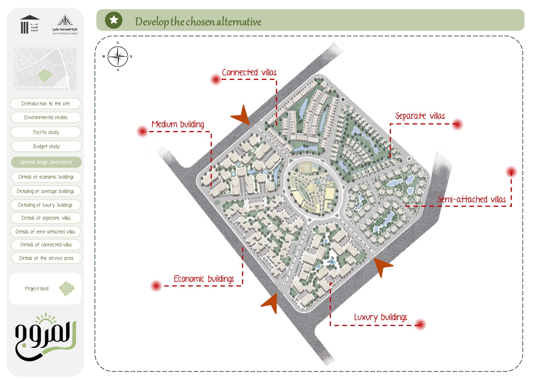 Design of a residential neighborhood in New Cairo-7