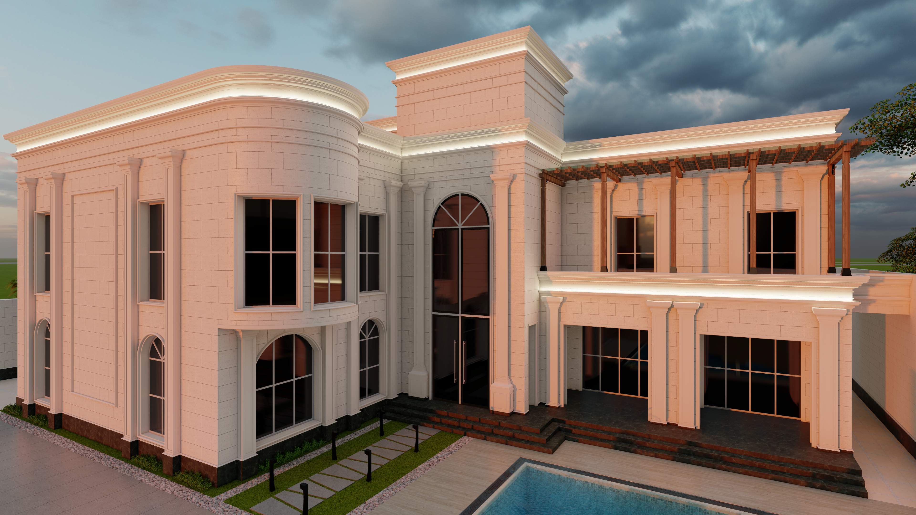 重新设计别墅立面-25