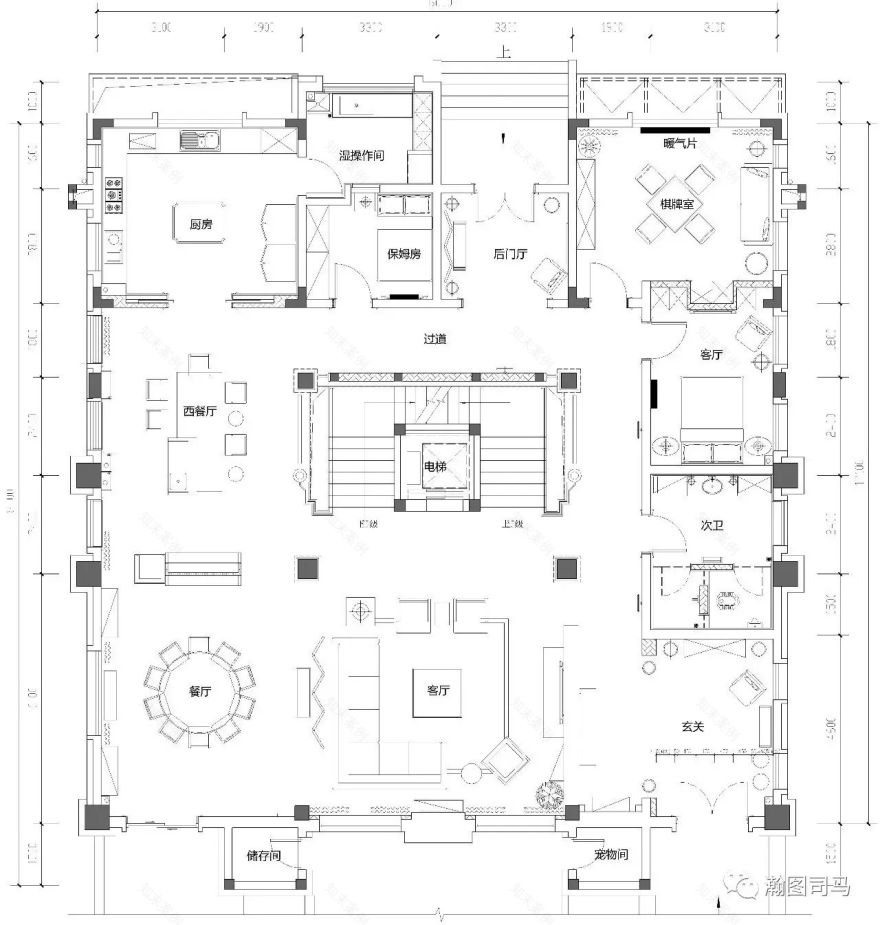 1260平方米城市豪宅从室内到室外的超高实现度【瀚图司马】-10