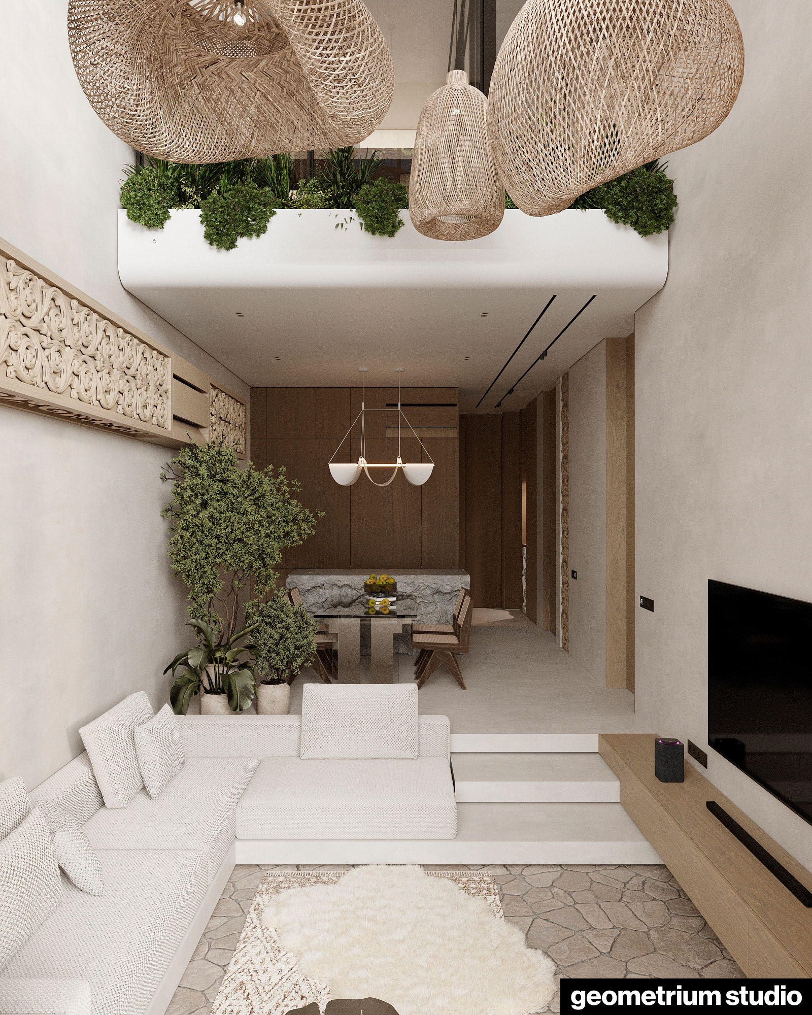 Townhouse 巴厘岛别墅丨印度尼西亚巴厘丨Julianna Rakhmanova与Geometrium团队-7