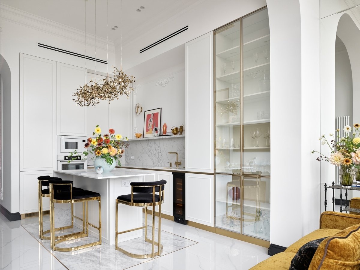 50平米巴黎公寓风格住宅室内设计丨设计师Влада Масорина-8