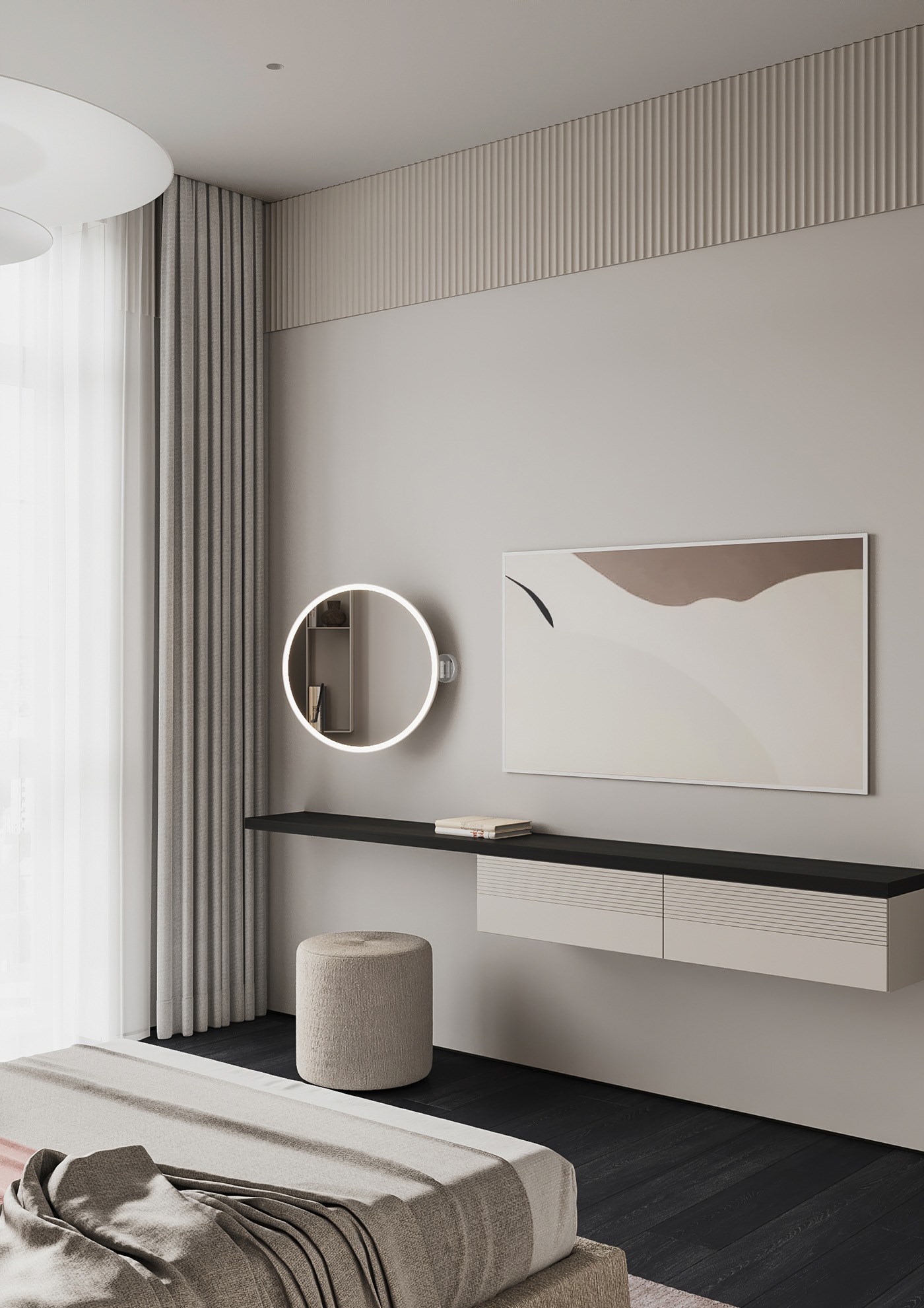 130㎡中性色系住宅设计 超精致！-13