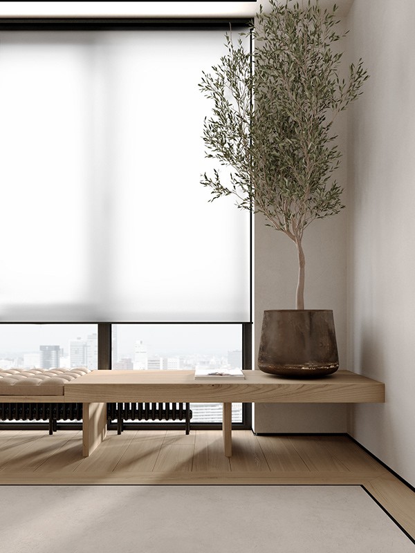 100㎡原木+高级黑 既舒适又精致！-11