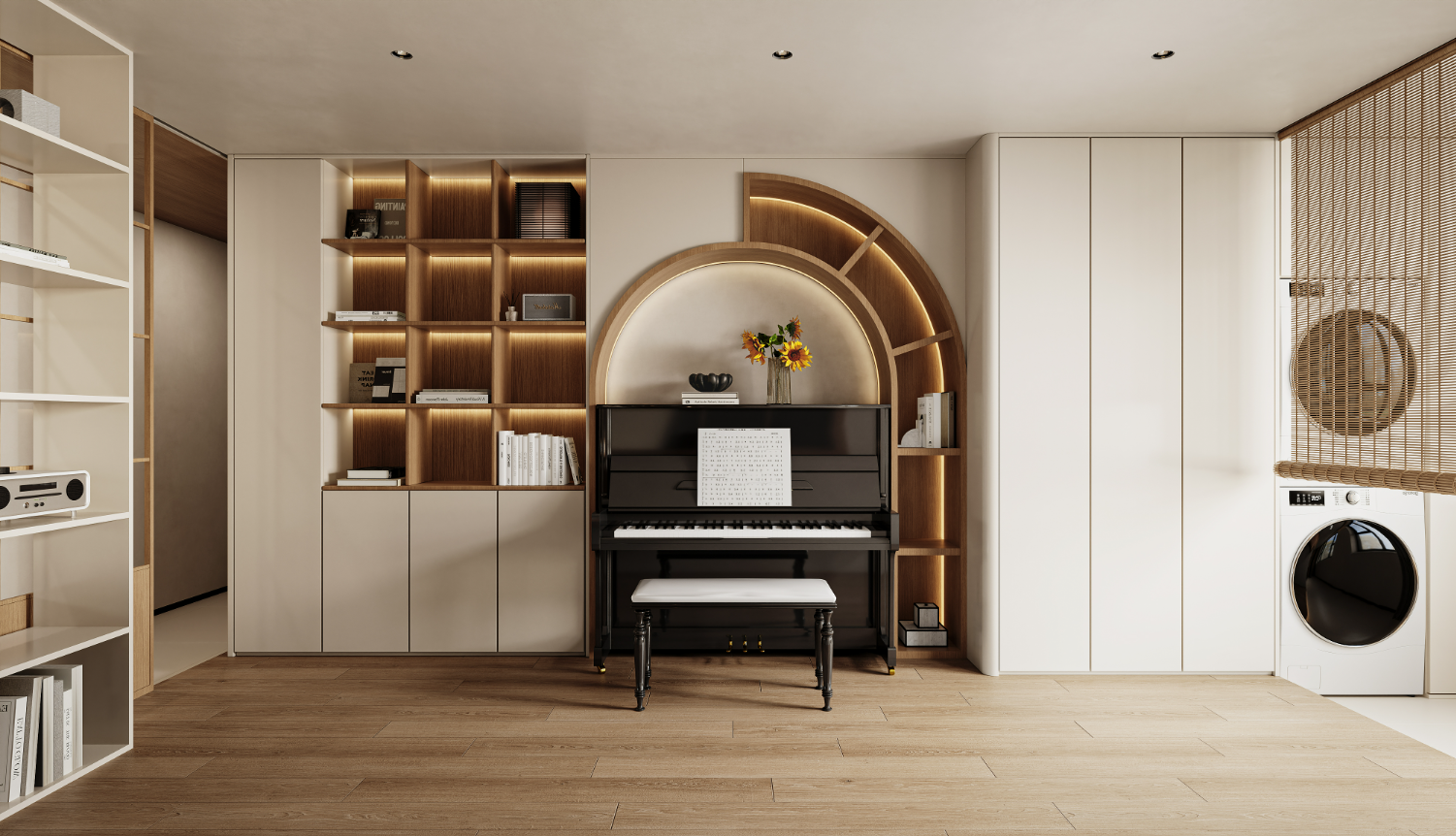 现代原木风大平层-4