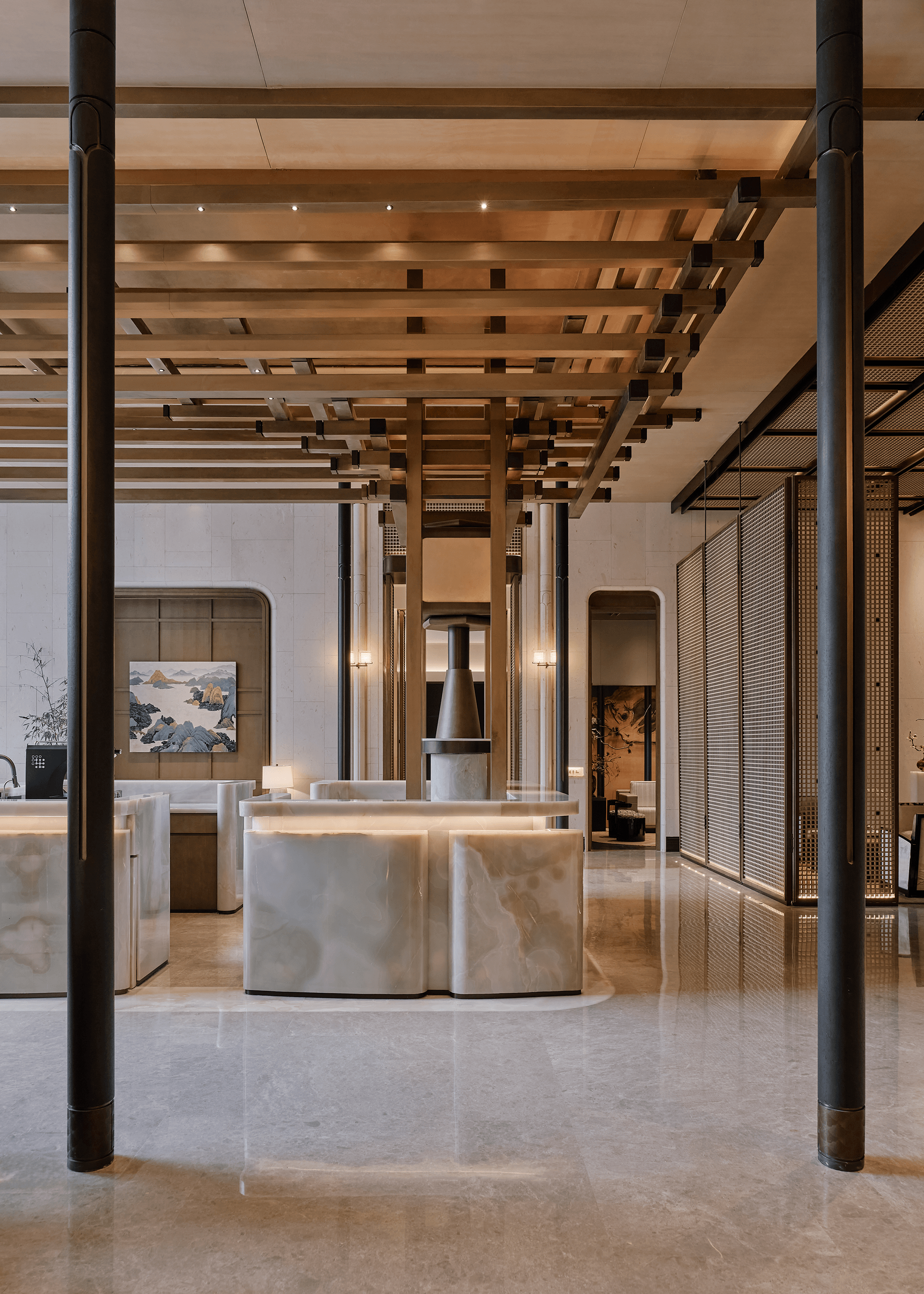 越秀运河樾丨中国杭州丨集艾设计（褚震团队负责空间设计,汪丽团队负责软装设计）-21