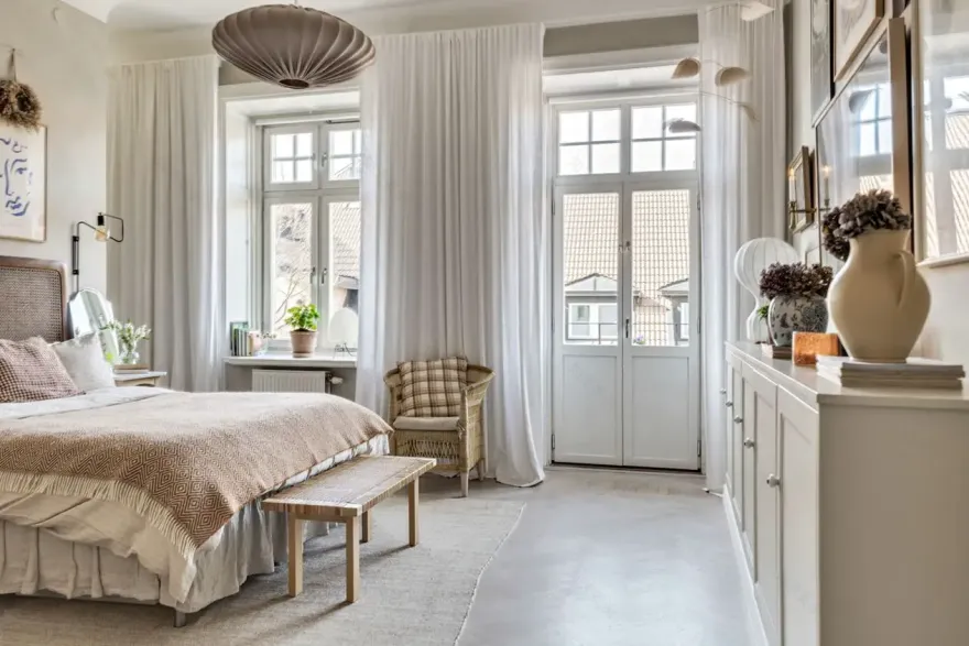 瑞典 1907 年艺术新浪潮公寓的温柔斯堪的纳维亚风格设计-12