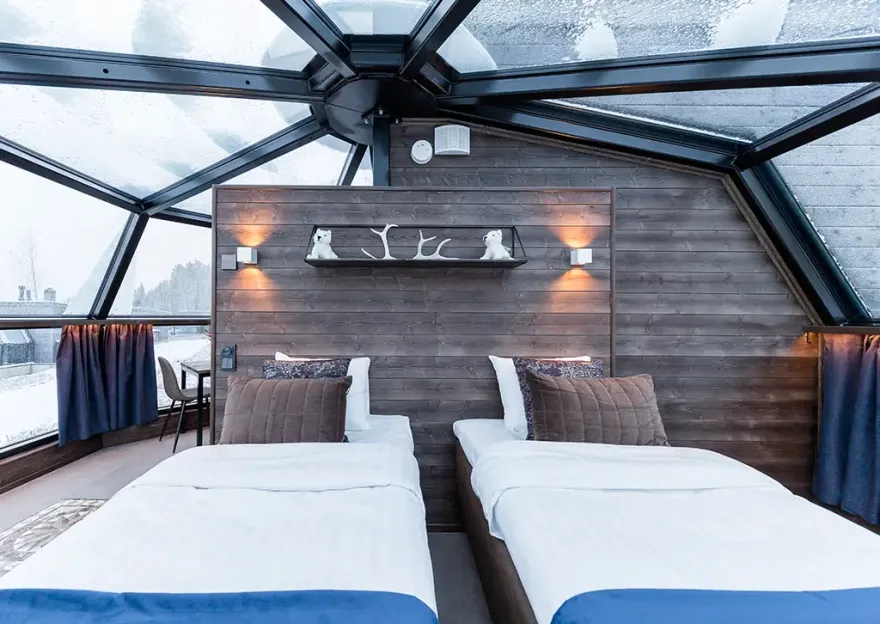 芬兰拉普兰的玻璃穹顶冰屋 | 欣赏星空与极光的绝佳之地-6