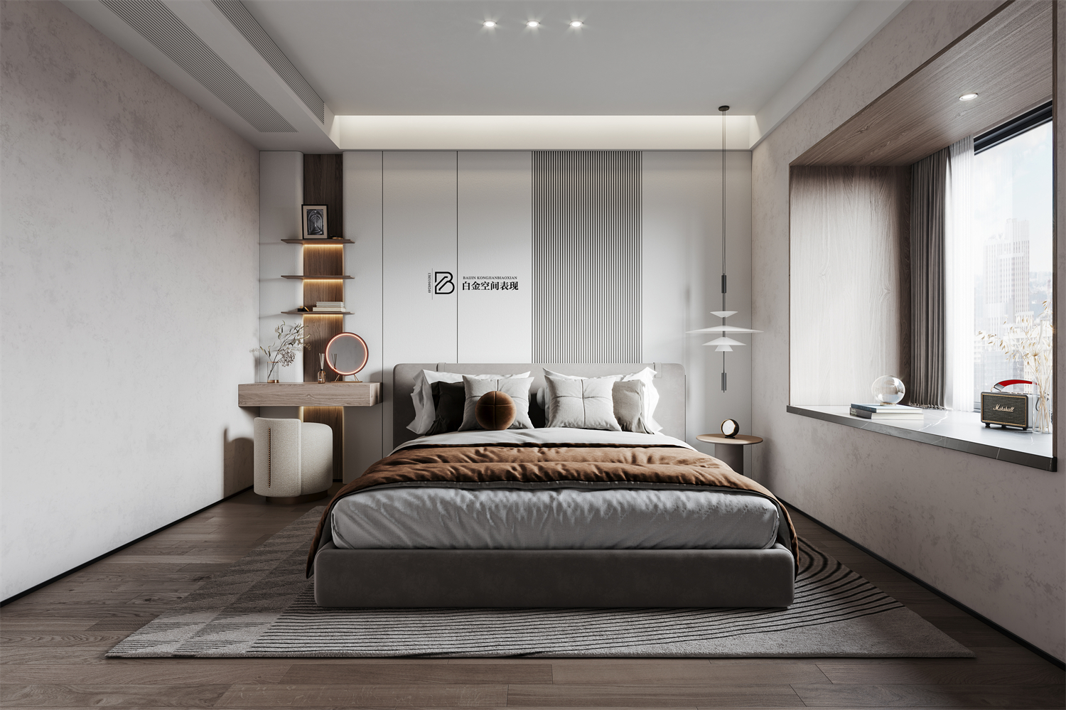 现代简约别墅设计，白金视觉演绎极致舒适-6