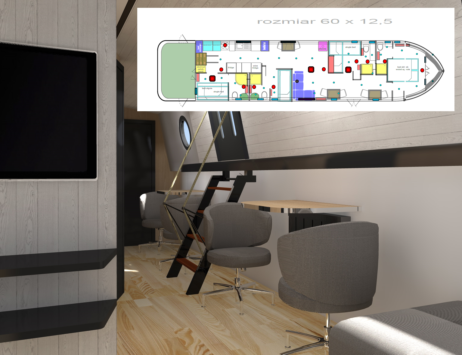 HOTEL BOAT BARGE VARIATIONS-2