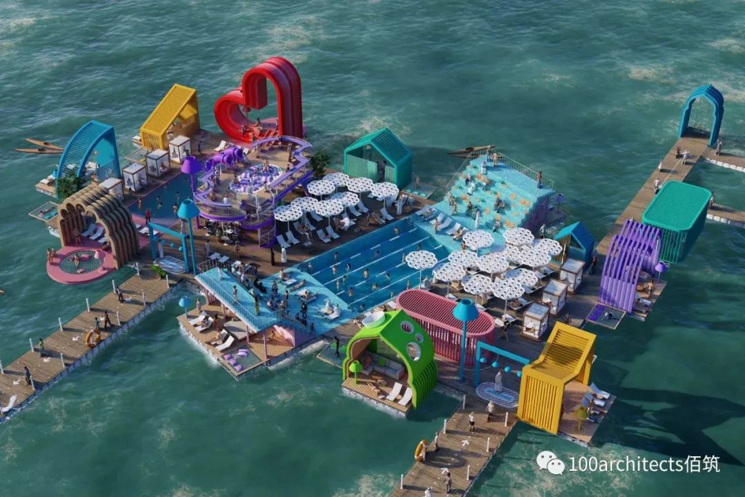 幻飘魔方泳池丨阿联酋阿布扎比丨佰筑建筑设计咨询(上海)有限公司-6