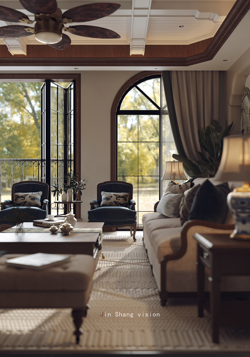 大宅设计 混搭风-1