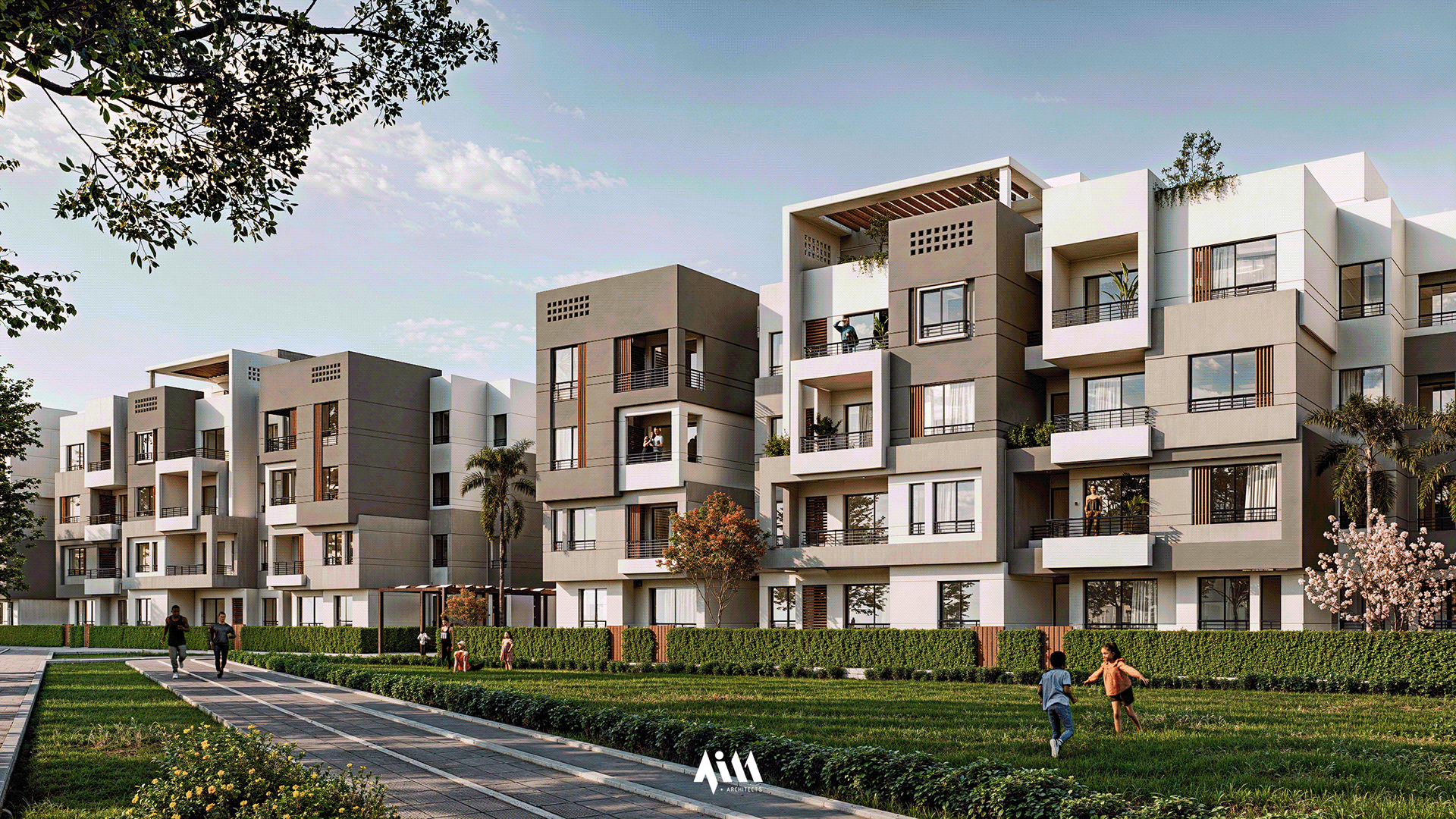 新明亚的金门公寓（注：Residence常见释义为住宅、公寓等，这里结合语境选择公寓；New Minya推测为地名新明亚，若该地有特定官方译法，以官方译法为准 ） 丨埃及丨AIM  Plus Architects-12