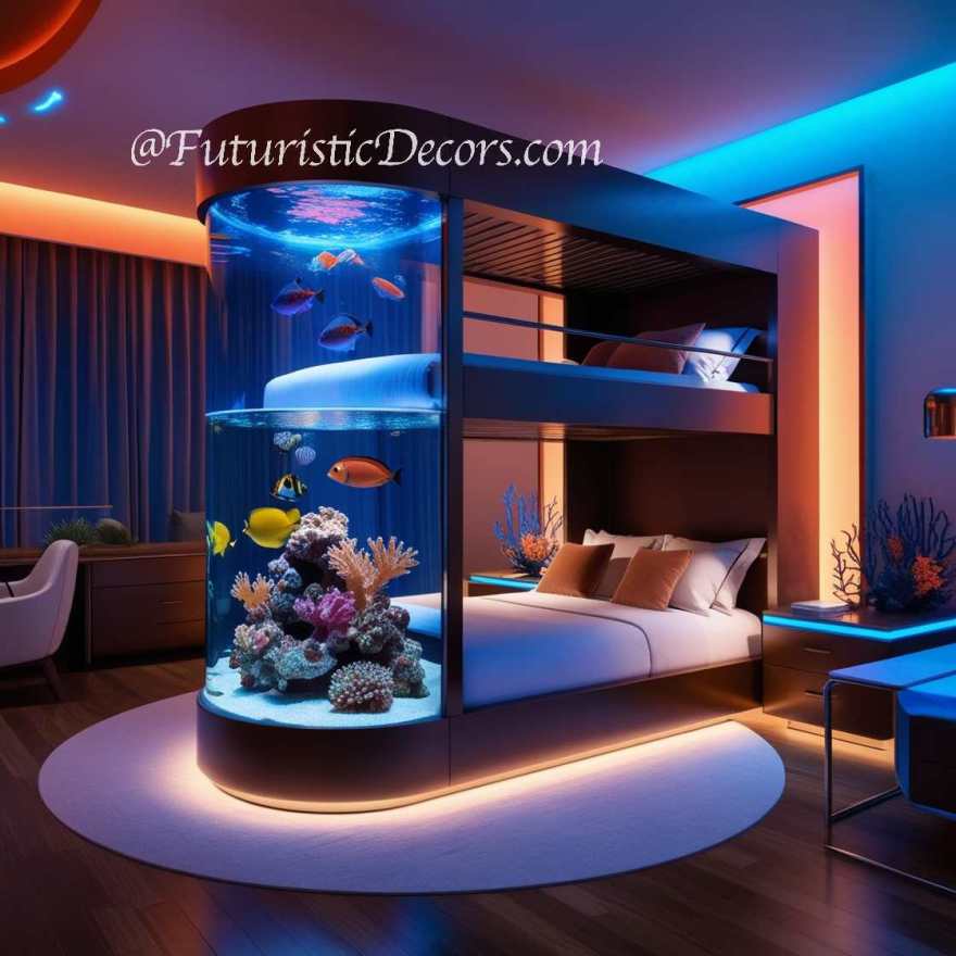 水族馆双层床设计丨FuturisticDecors-188
