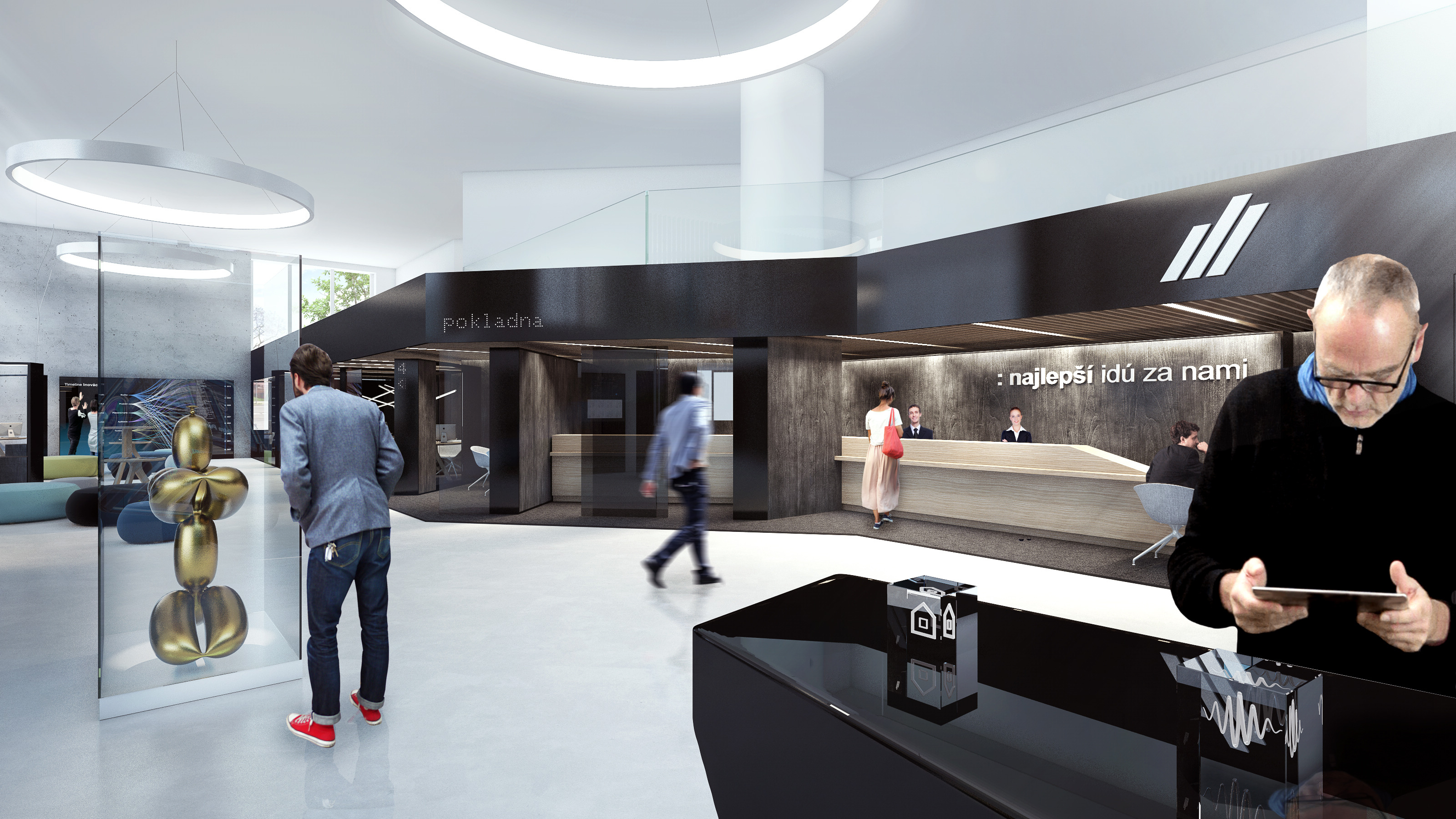 Tatra banka 新分行设计 | 现代、创新、互动-14