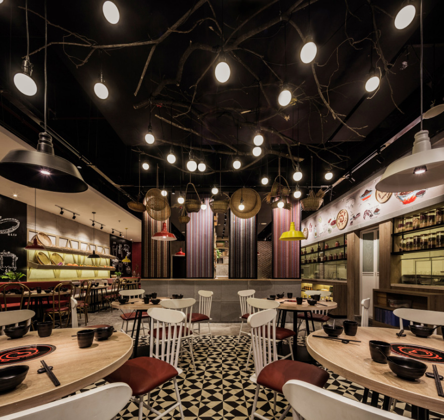 贵阳鸿通城“都市新大新”豆米火锅店 | 现代农家风的空间诗篇-19