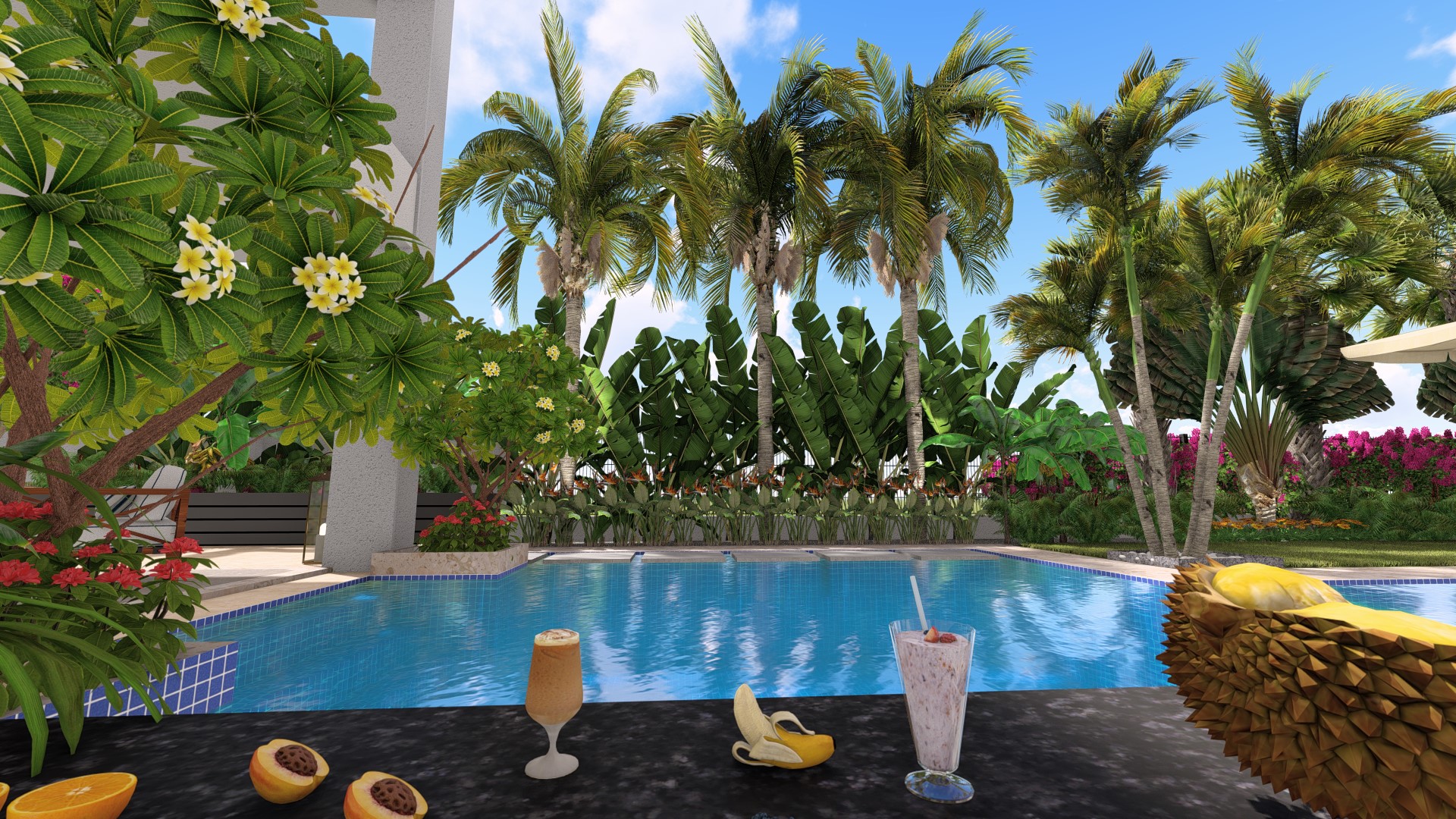 郁郁葱葱的局部花园丨Amr Emara-7