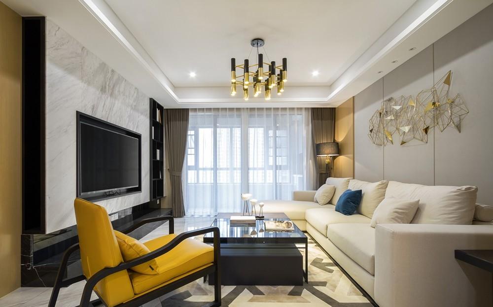 《橙·邂逅》现代风格设计，简约舒适小轻奢-0