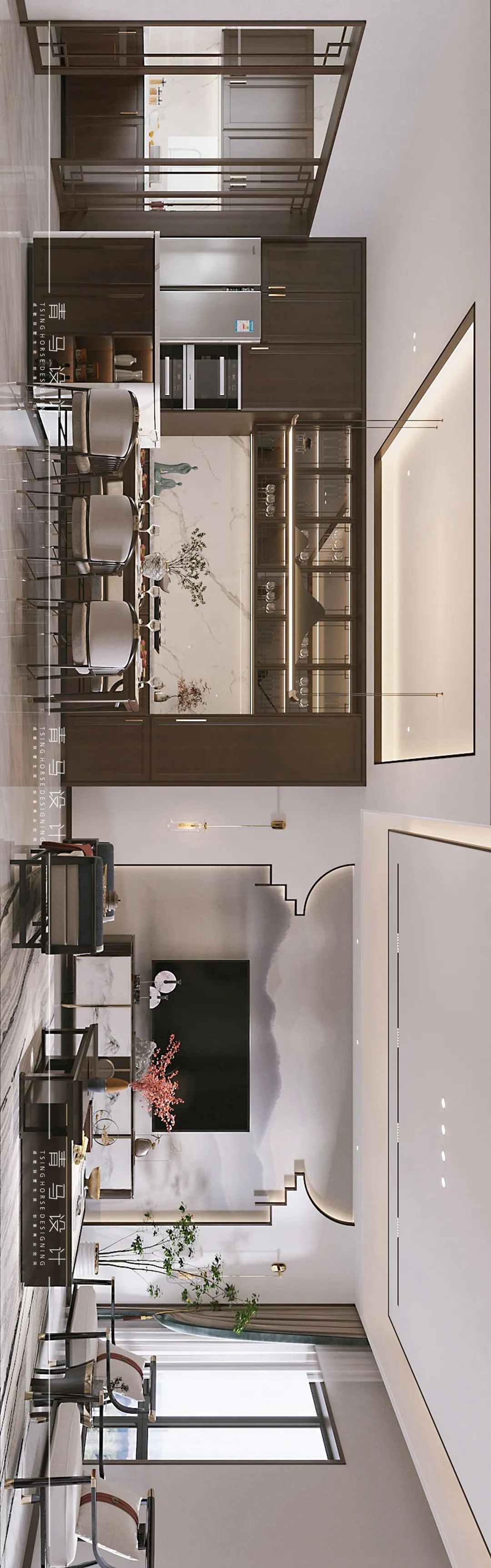 河与墅上叠新中式设计丨青马别墅空间设计-56