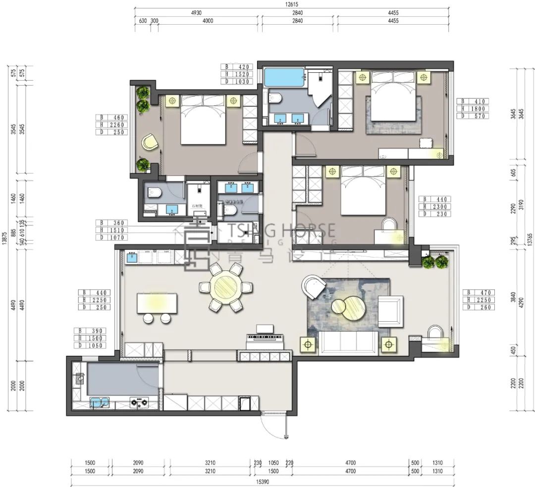 雅居乐御宾府 | 现代美式 200㎡三代同堂的温馨家园-39