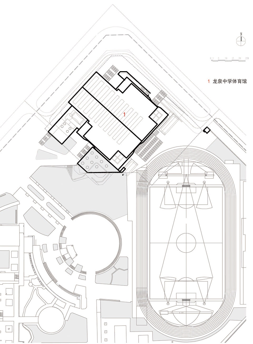 龙泉中学体育馆 | 高效利用空间的多功能设计典范-50