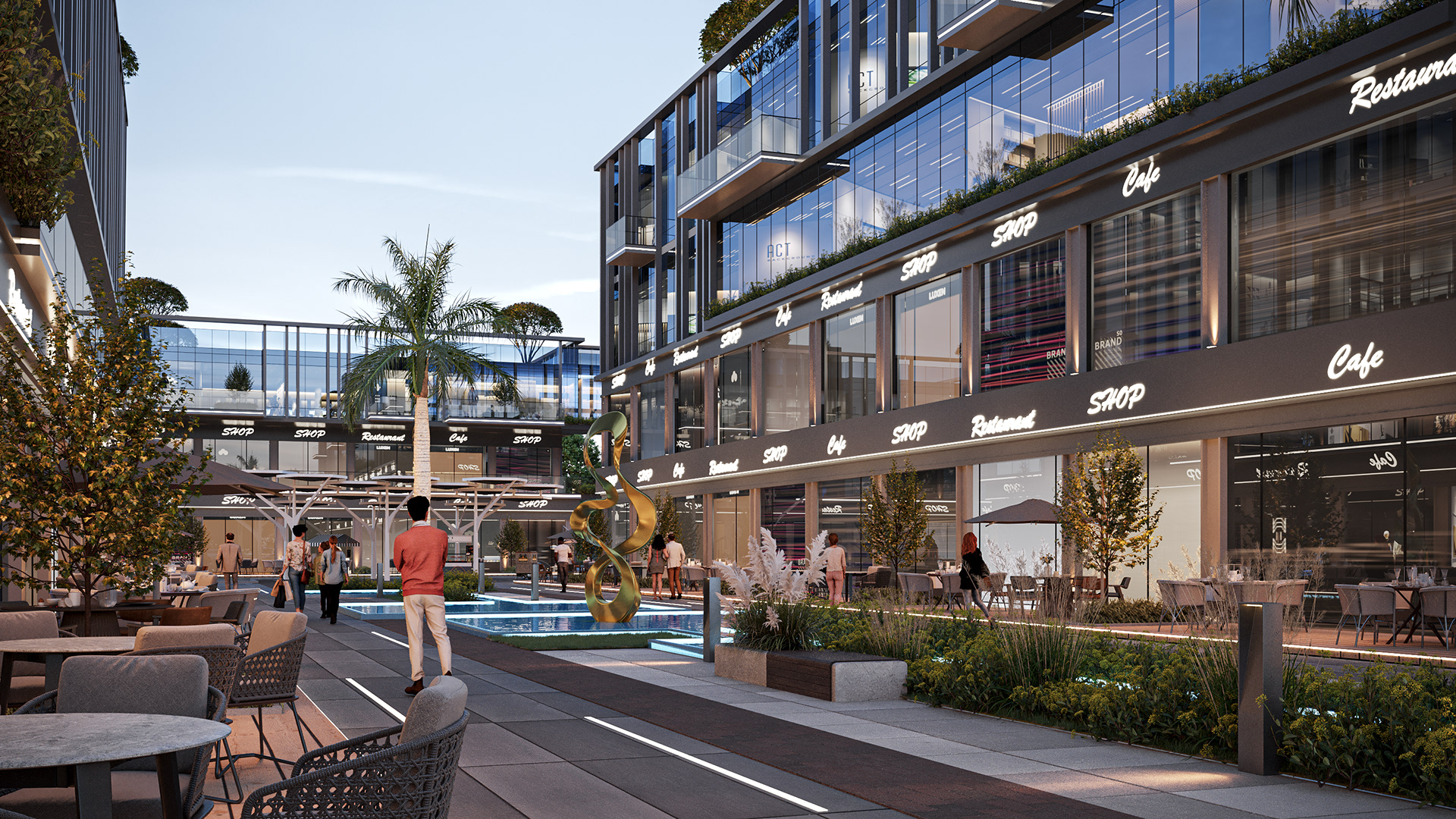 panorma blue mall（全景蓝色购物中心）丨Hafez Consultants-13