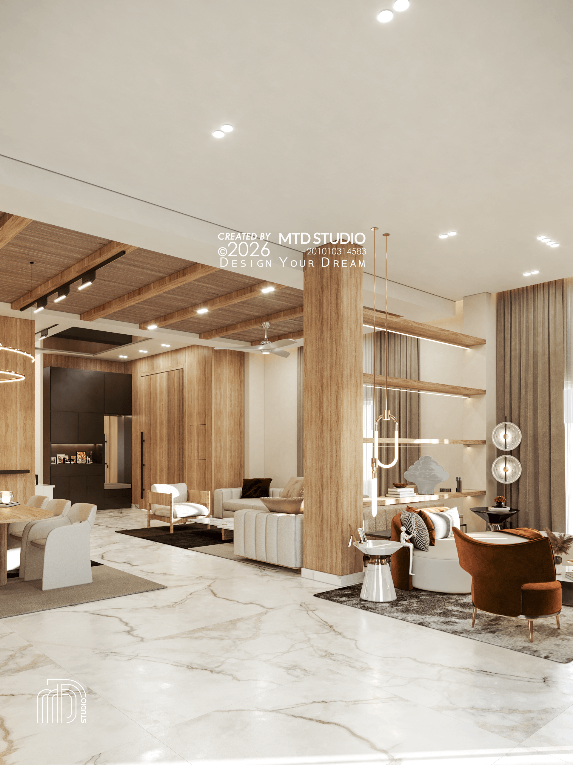 Spatial Harmony | Residential Reception Design-46