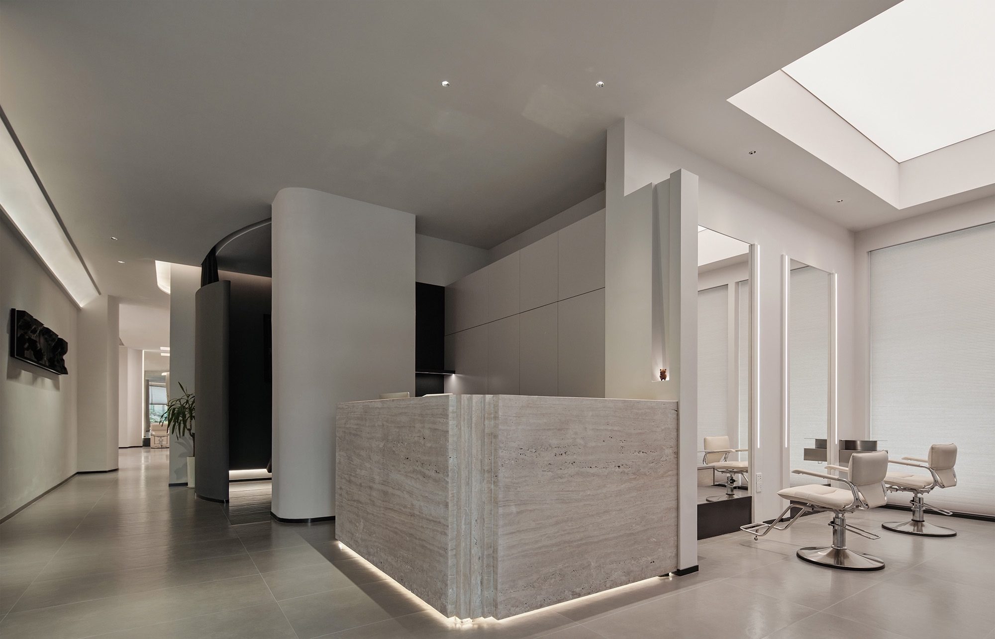 现代中古风理发店丨中国杭州丨尔景空间设计-14