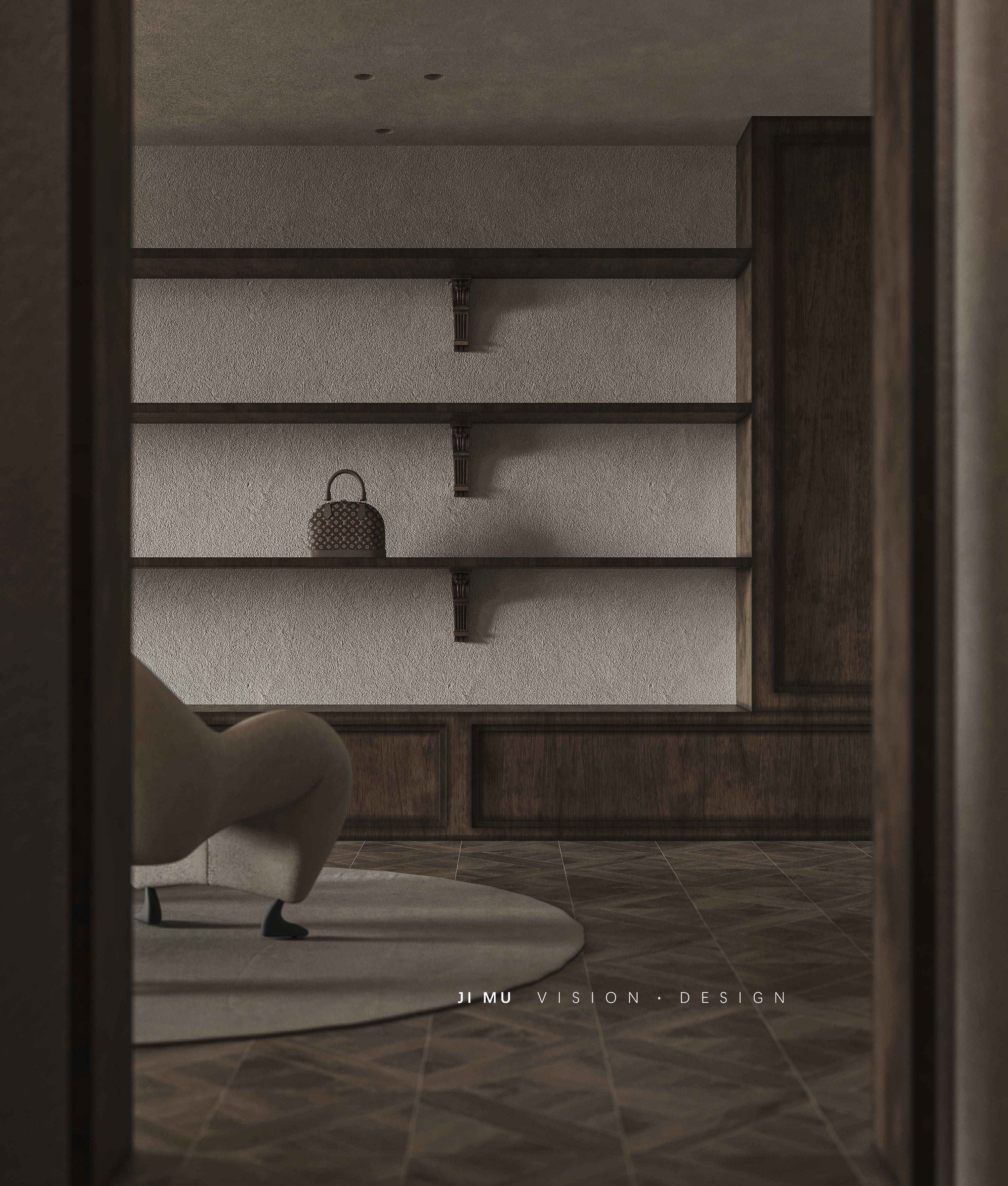 复古商业空间效果图-3