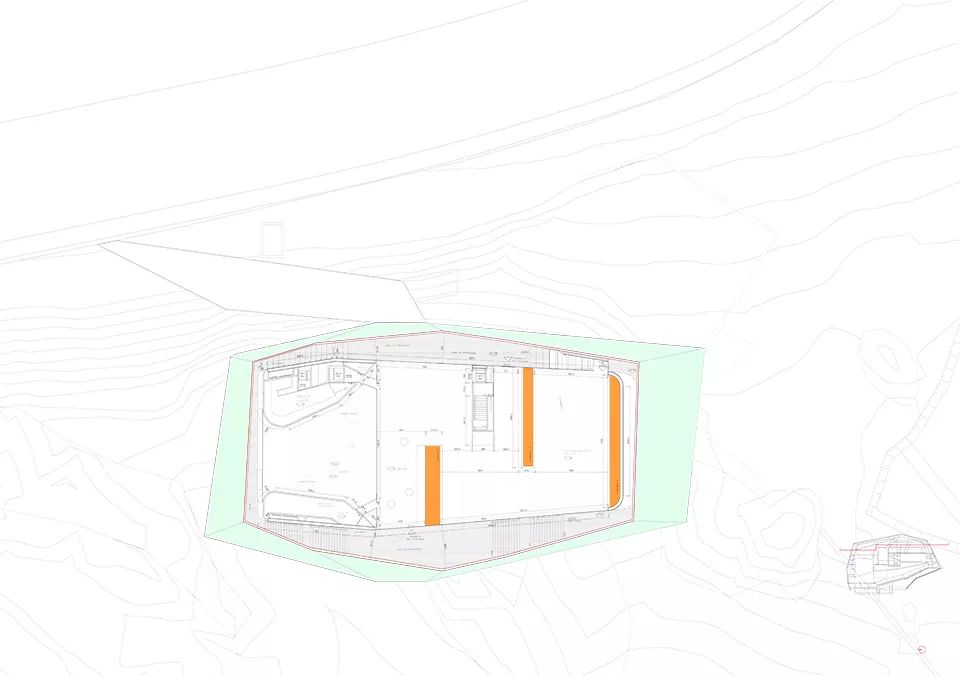 西班牙普拉森西亚礼堂 | 嵌入地下的橙色峡谷明灯-52