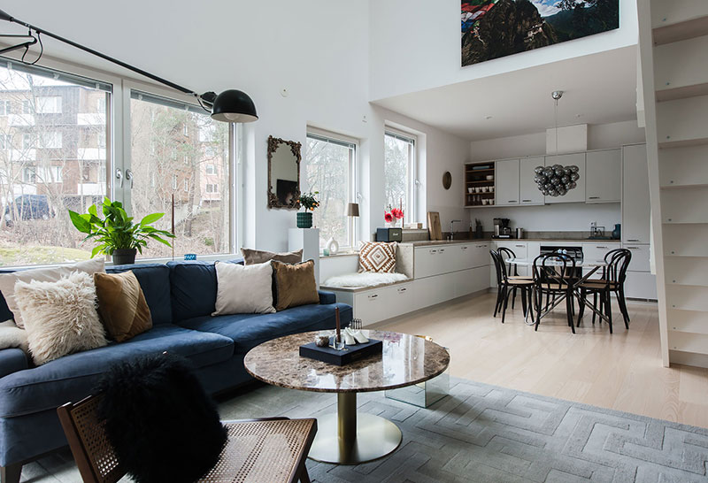 瑞典绿色乡村一居室公寓 | 露台与屋顶花园的时尚居所-6