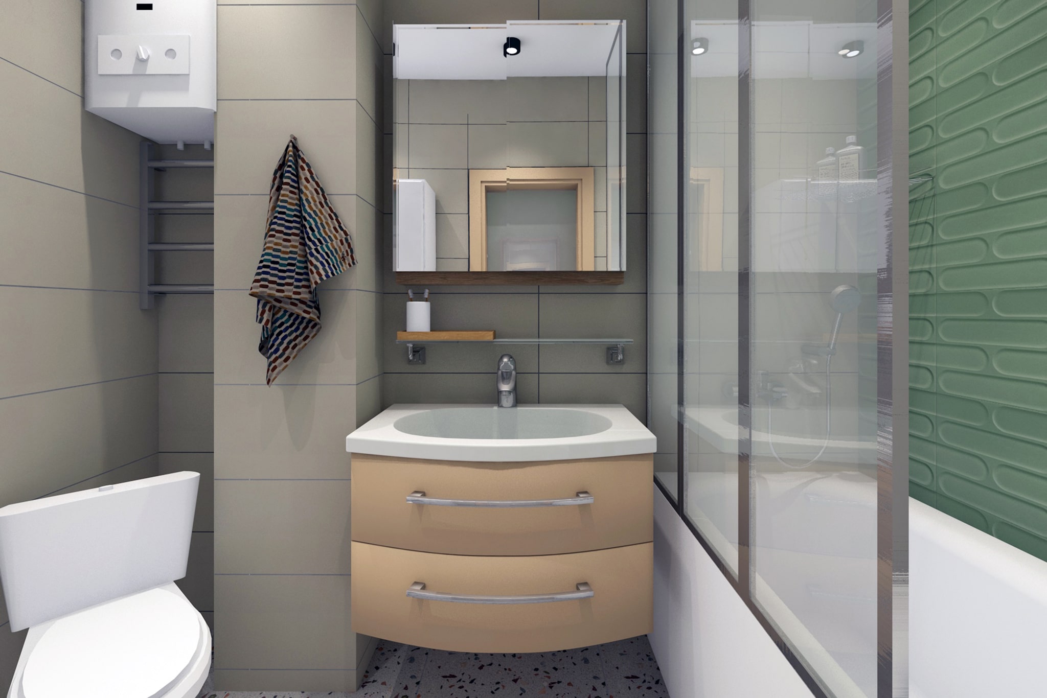 A 35 metre flat for a family of four-9