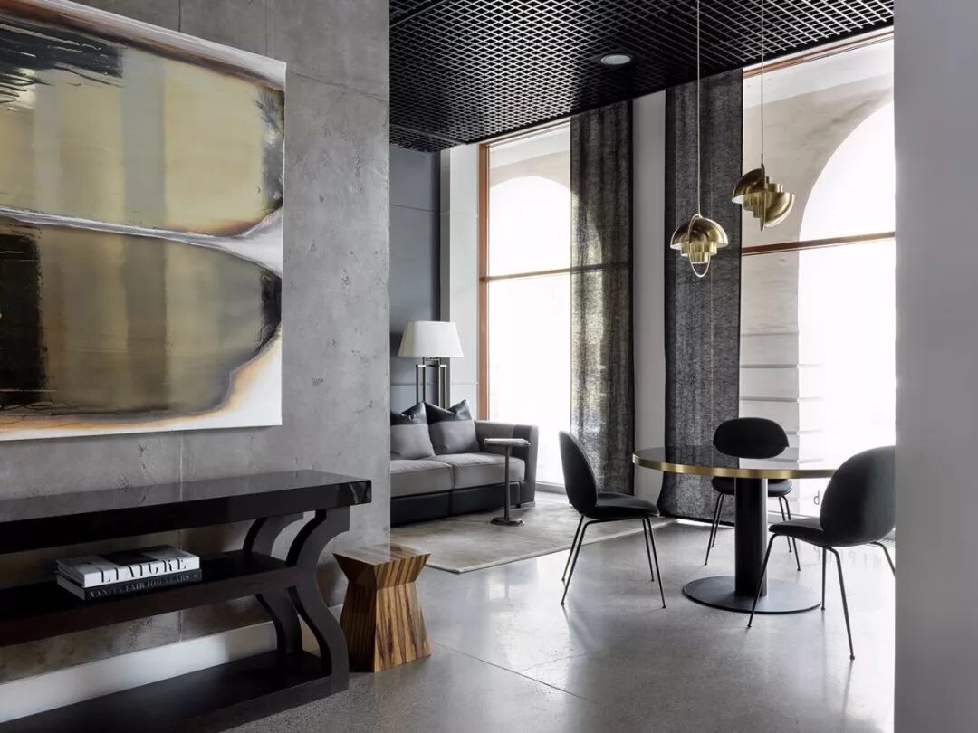 莫斯科现代风公寓设计，刚柔并重的艺术宅邸-36