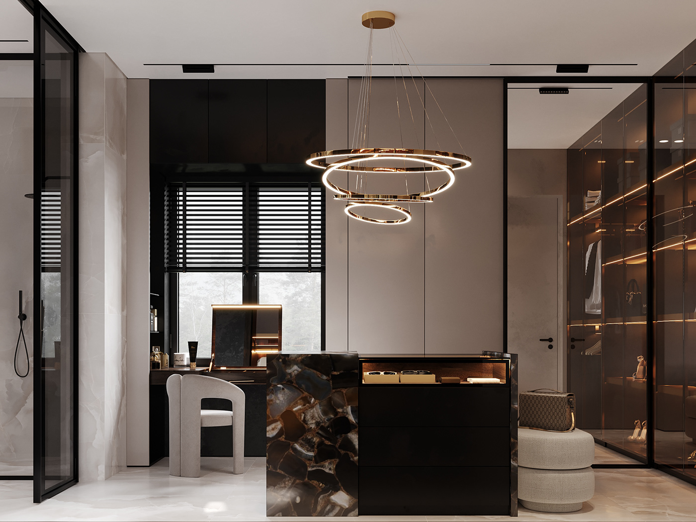 黑棕复古配色空间设计-57