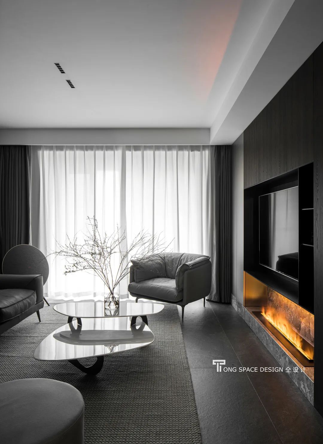 夜曲 · 现代极简诗意空间,舞动人生的精彩丨仝设计-33