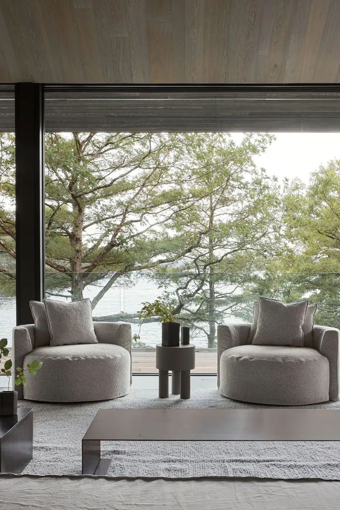 Tranquil Lakeside Retreat 度假酒店丨加拿大丨Ashley Botten Design-68