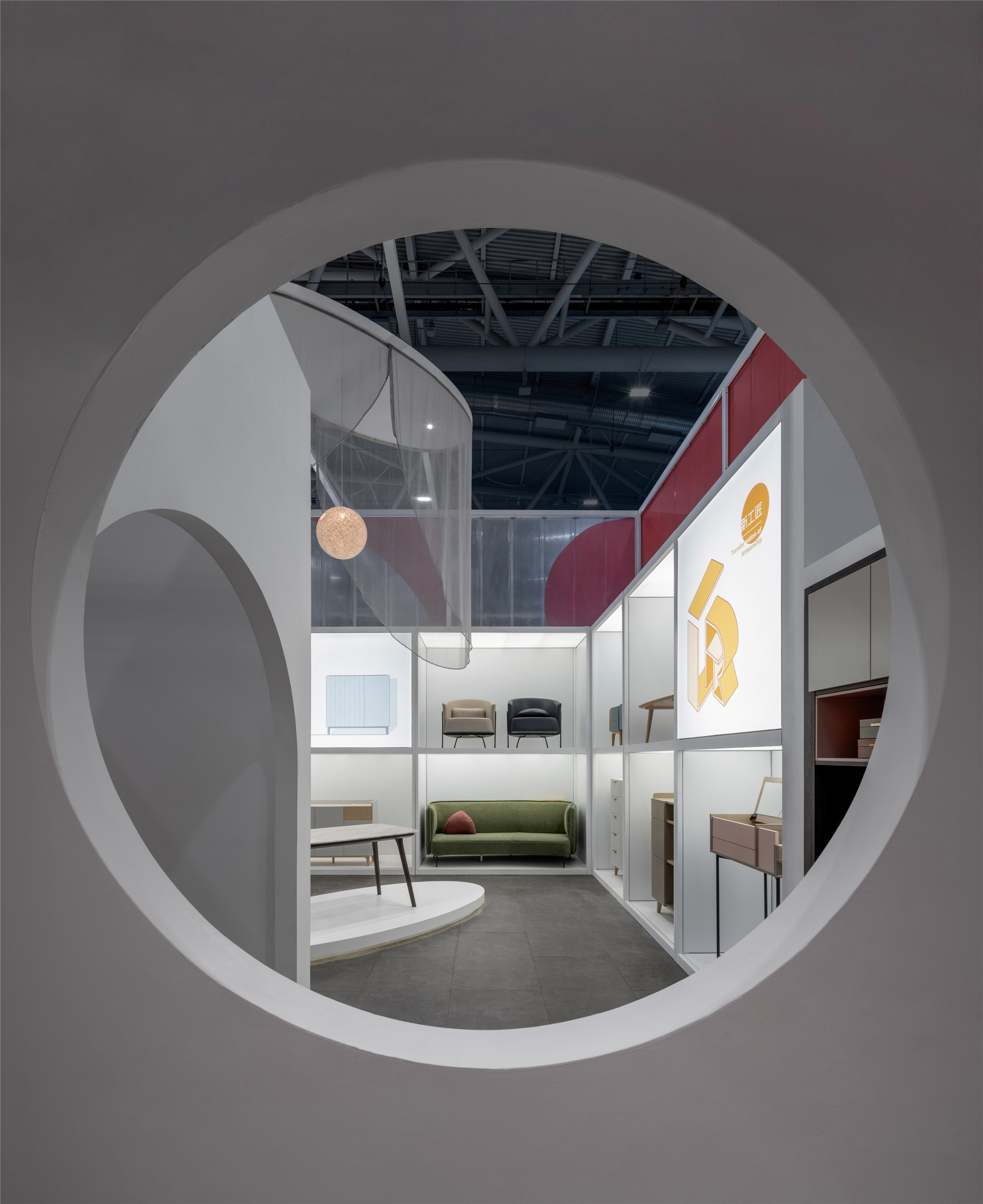 红苹果深圳国际家具展馆丨中国深圳丨竹工凡木设计研究室-6