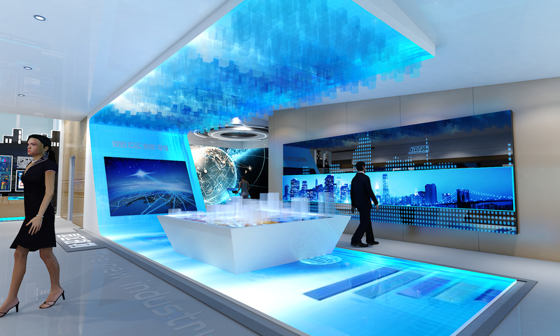 海南清水湾国际信息产业园科技风展厅设计-13