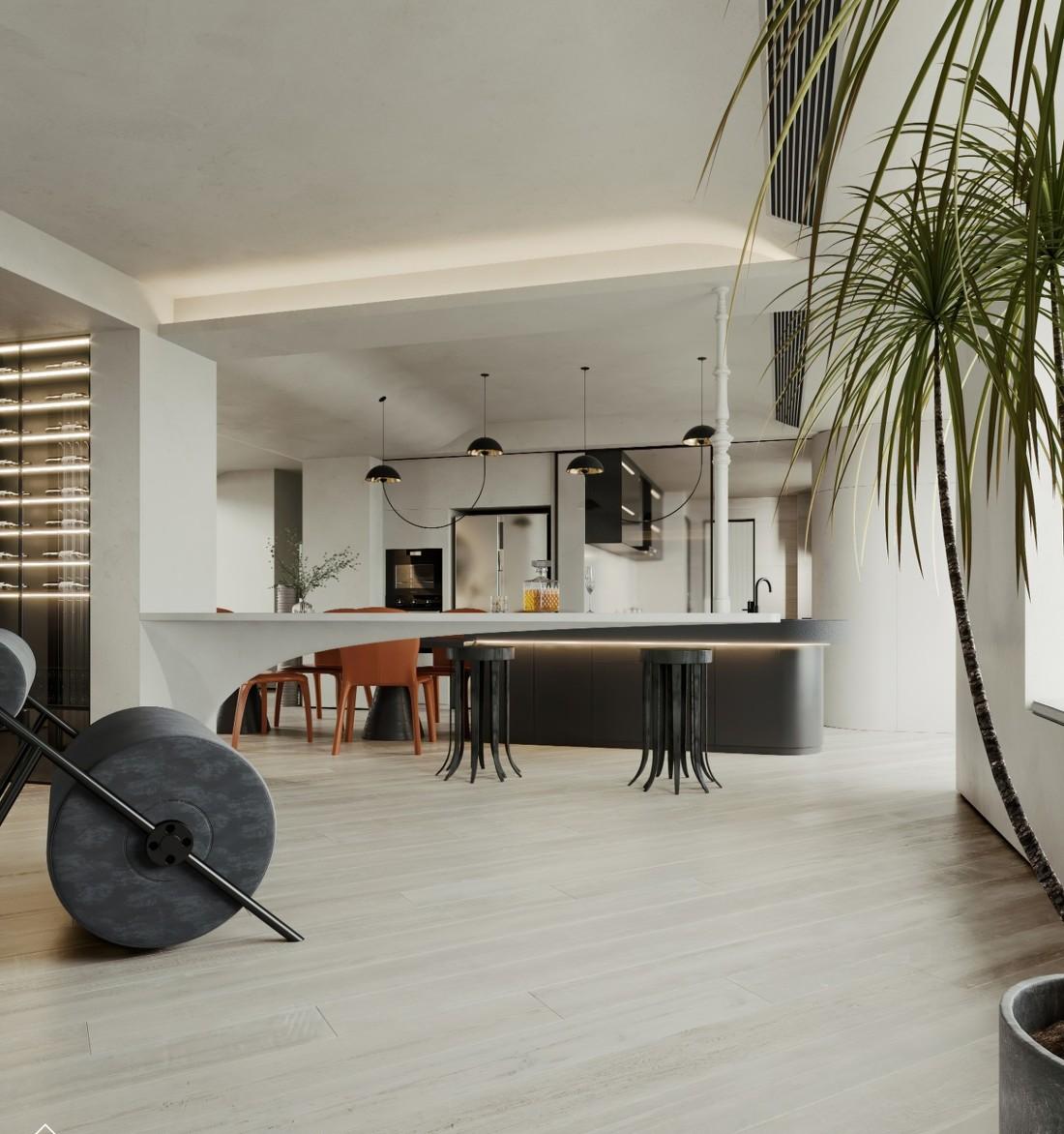 Ven's Home | 曲弧自由平面，诠释当代设计复杂性-11