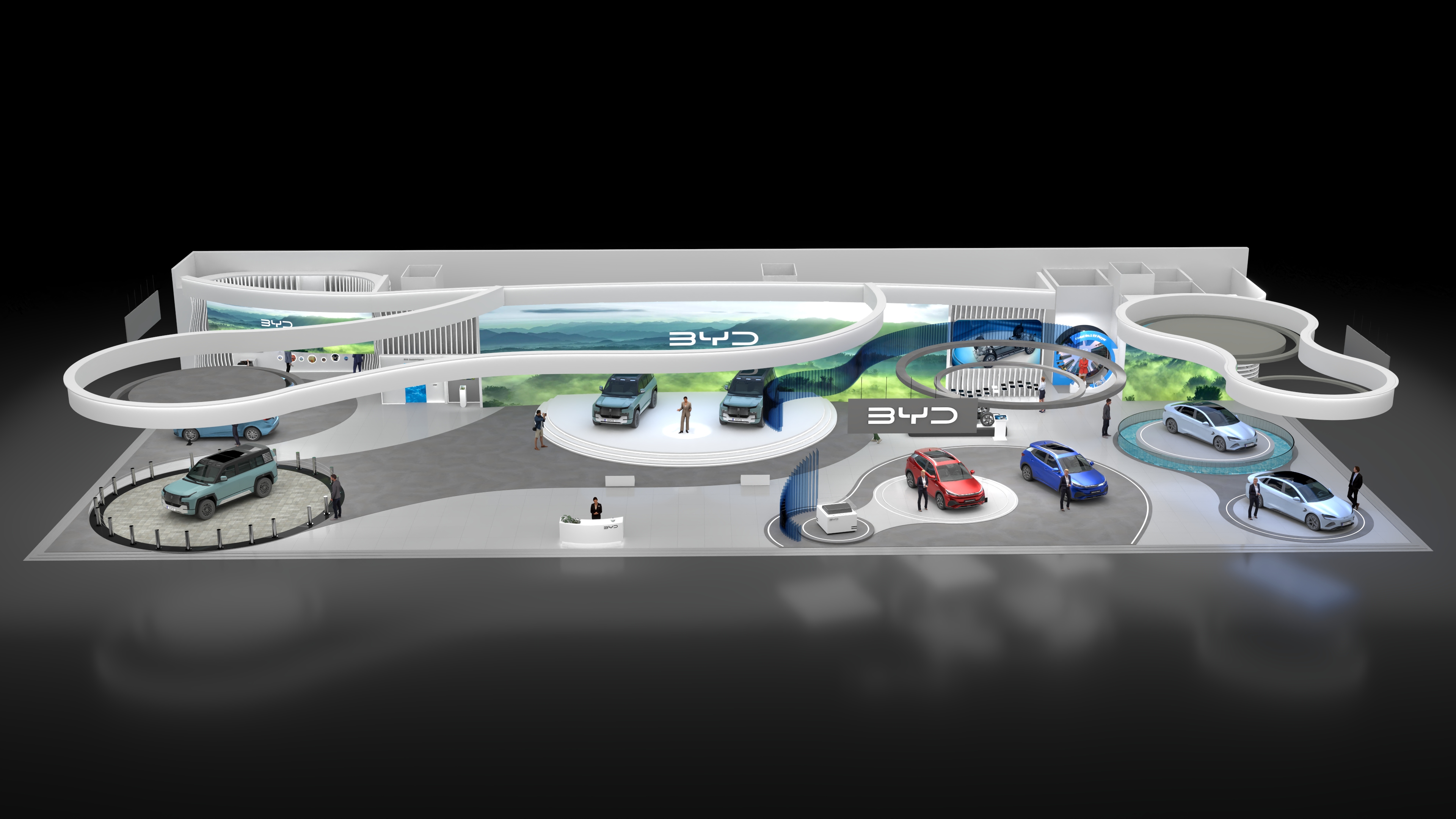 汽车展厅 BYD Stall Design (Auto Expo)-14