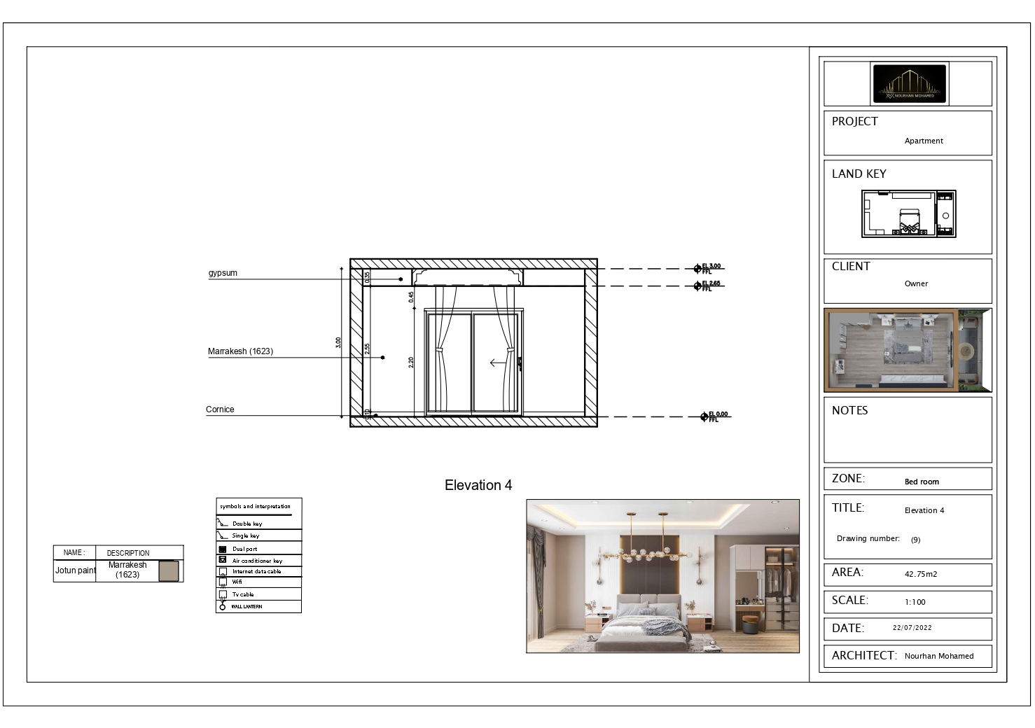 Shop drawing ( Master Bedroom)-9