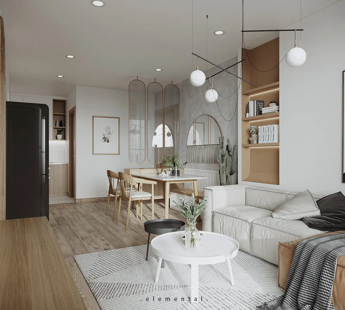 简约雅致 | Japandi 风格设计公寓-2