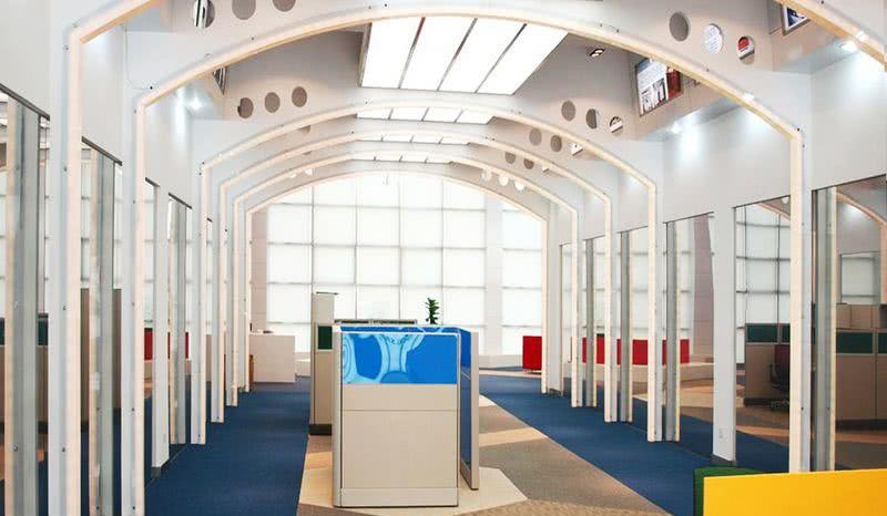 科派办公家具展厅 | 魔方空间与色彩的盛宴-5