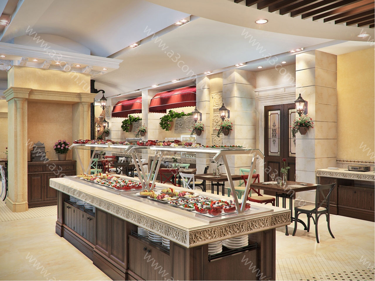 餐厅“Талавера”设计与装修项目丨俄罗斯莫斯科-0